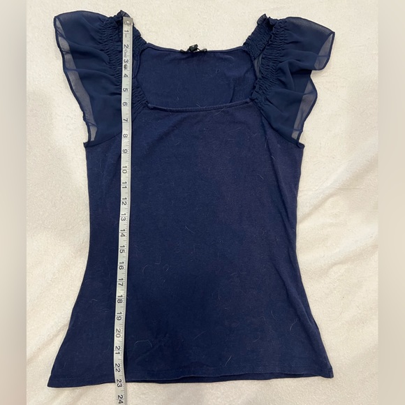 Express Ruffle Sleeve Top - Picture 10 of 10